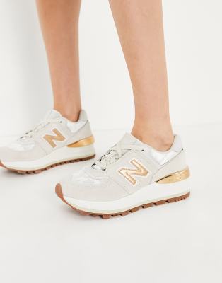 new balance gold beige