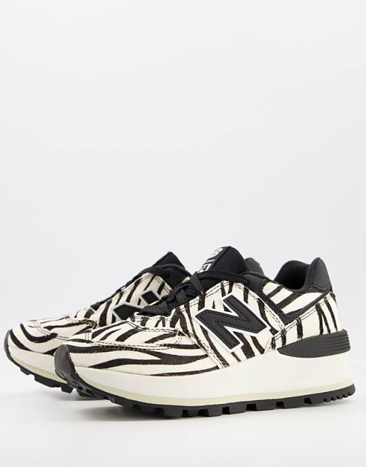 New Balance - 574 - Baskets à semelle compensée et imprimé zèbre ... New Balance - 574 - Baskets à semelle compensée et imprimé zèbre ...