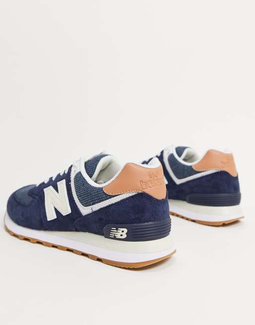 New balance 574 femme cheap bleu marine