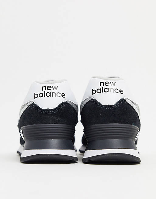New Balance - 574 - Baskets - Argent et noir | ASOS