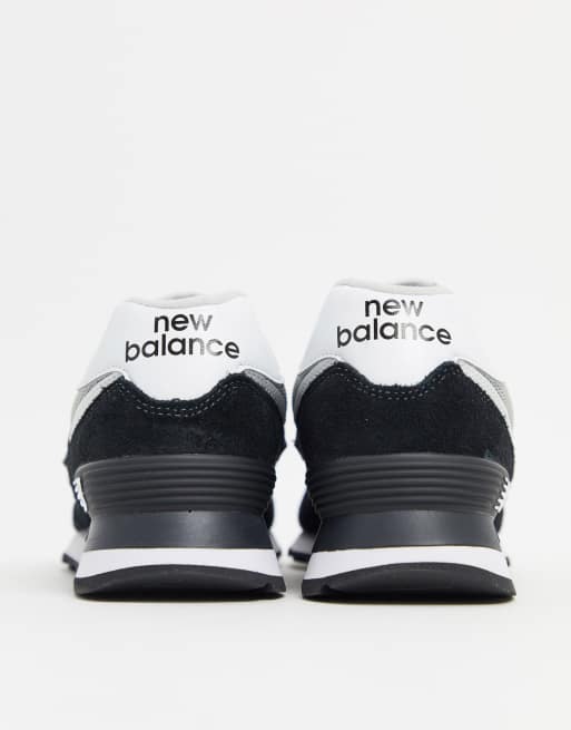 New Balance 574 Baskets Argent et noir