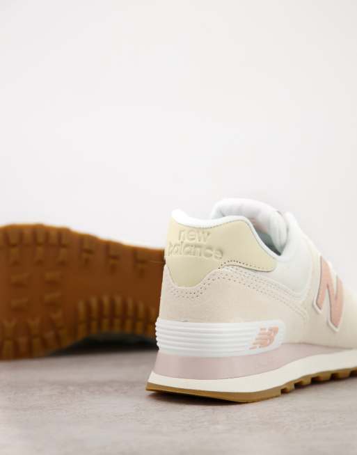 New balance 574 beige et outlet rose