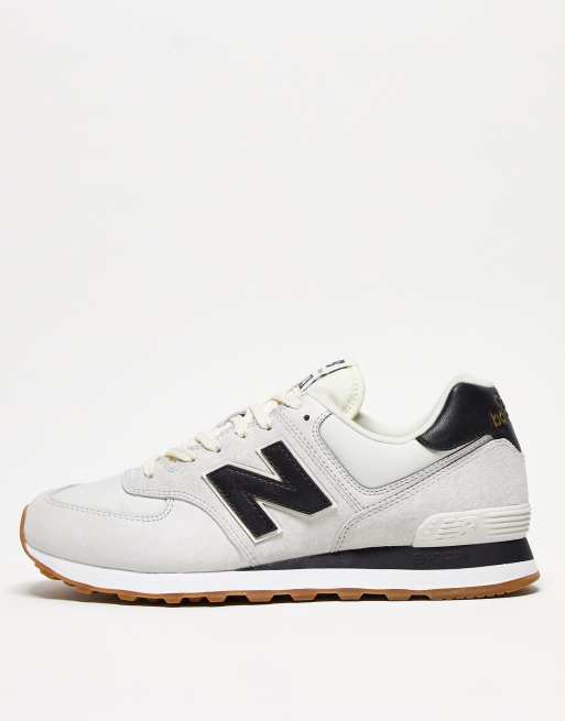 New balance 574 blanche et clearance noir