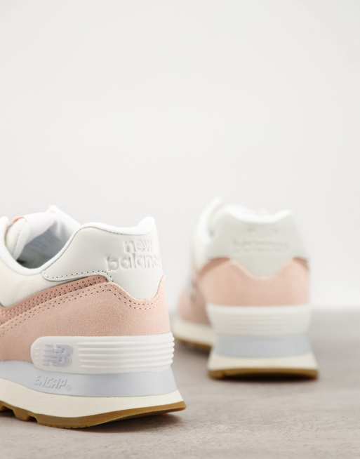 New balance 574 bleu et clearance rose