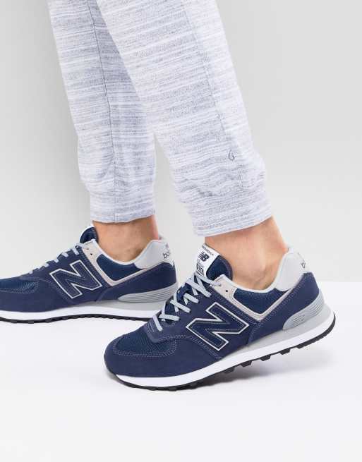 New balance ml574ylc clearance bleu marine et beige