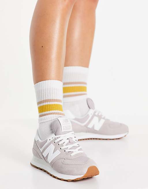 New Balance - 574 - Baskets - Campêche et blanc New Balance - 574 - Baskets - Campêche et blanc