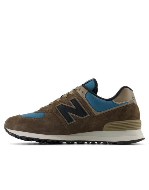 New Balance - 574 - Baskets - Champignon foncé, 3 de 4