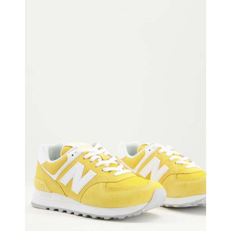 New balance 574 shop femme jaune moutarde