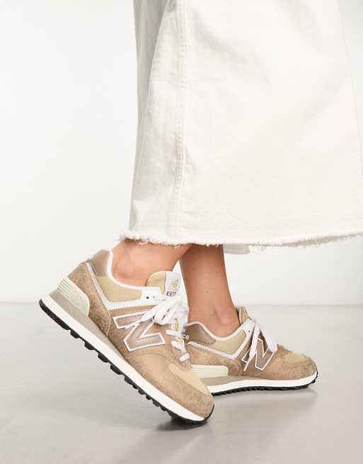 New balance femme on sale marron et or