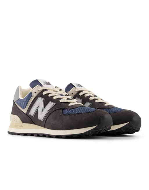 New Balance - 574 - Baskets - Noir et bleu, 2 de 4
