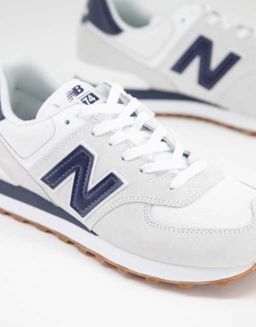 New Balance – 574 – Biało-niebieskie buty sportowe, 2 z 4