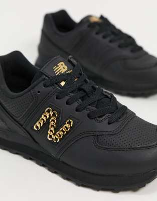 black chain reaction sneaker
