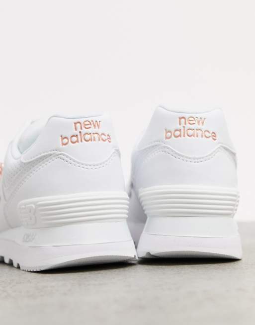 New Balance 574 Chain Reaction trainers in white