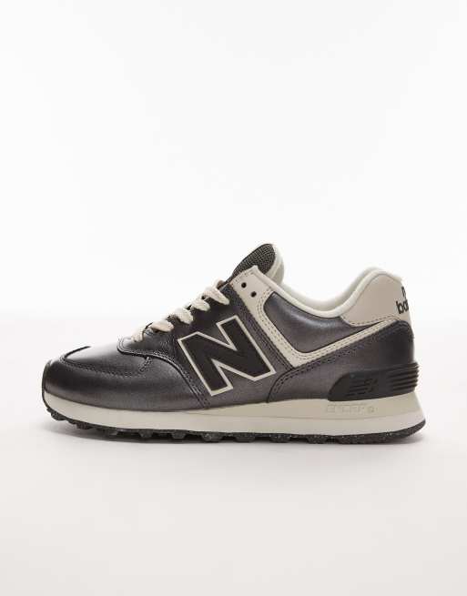 New Balance – 574 – Czarne metaliczne buty sportowe, 2 z 5