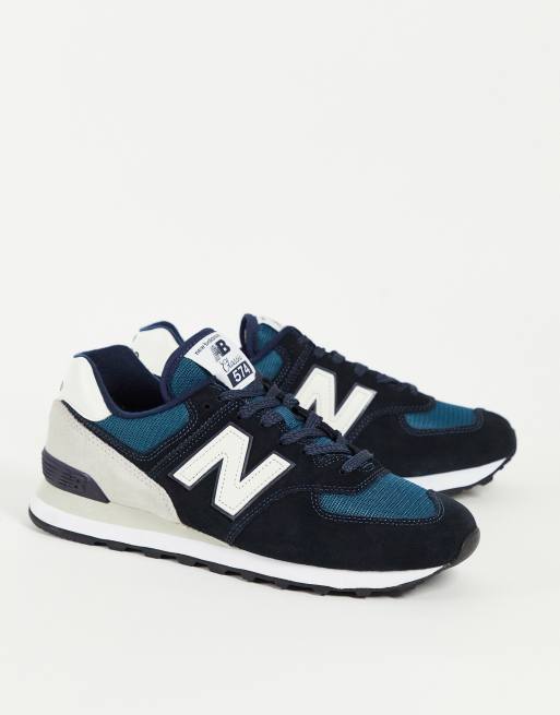New Balance – 574 – Czarno-niebieskie buty sportowe