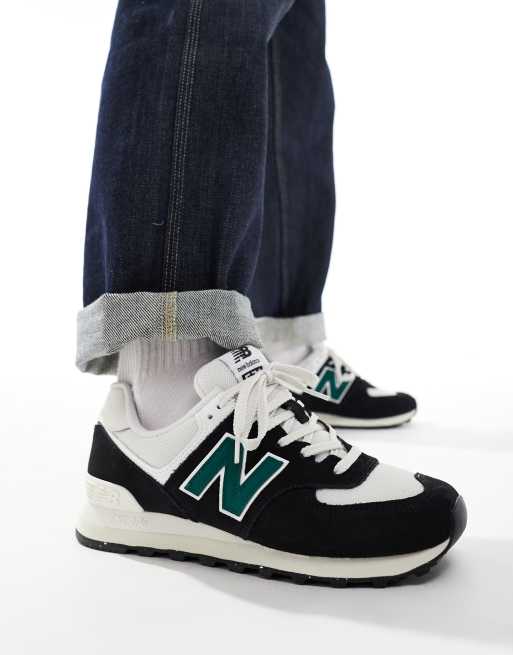 New Balance – 574 – Czarno-zielone buty sportowe, 5 z 5
