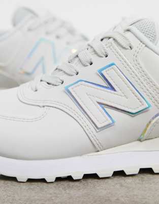 new balance metallic 574 sneakers