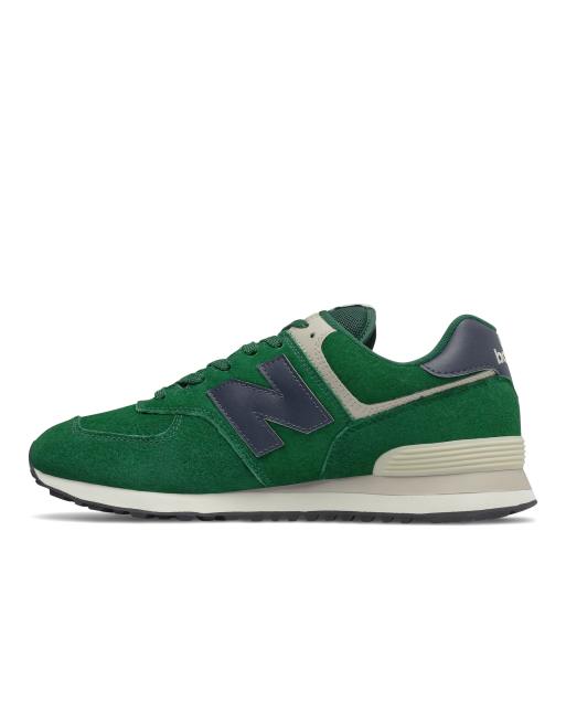 New Balance – 574 – Granatowo-zielone buty sportowe, 3 z 4