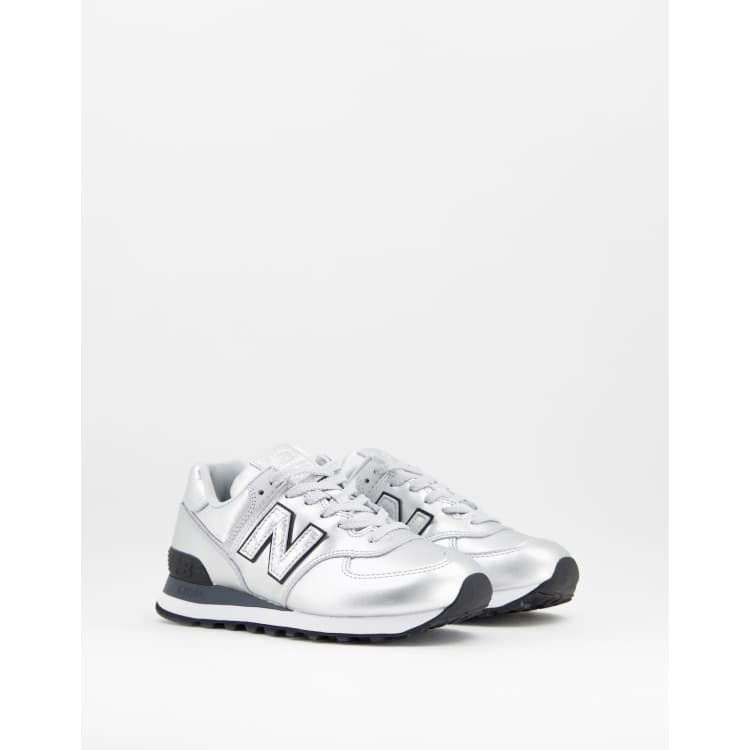 NEW BALANCE 574, Silver Women's Sneakers