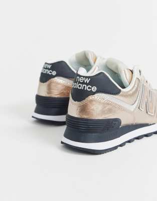 new balance 574 noir et rose gold