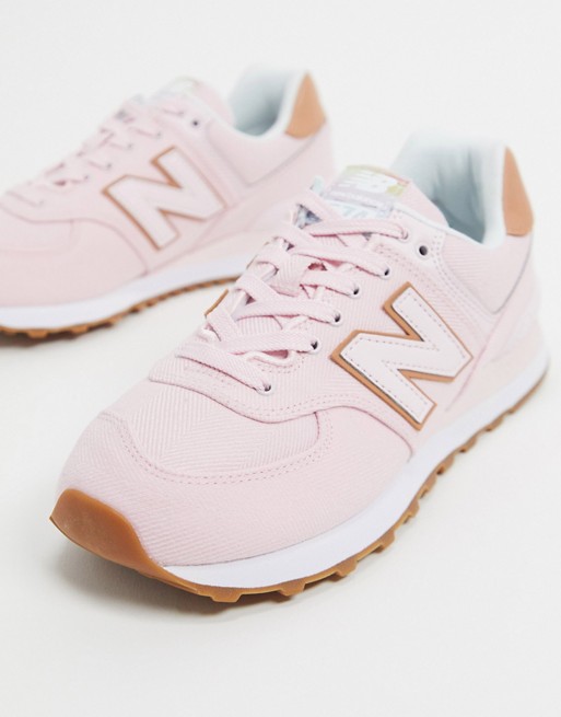 New Balance 574 Mid trainers in pink