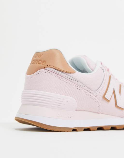 New Balance 574 Mid trainers in pink | ASOS