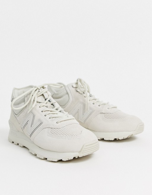New Balance 574 Mid Trainers In Stone Asos