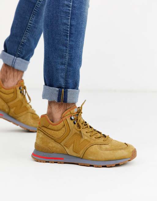 New Balance 574 Mid trainers in tan