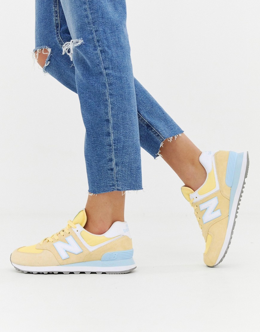New Balance — 574 Pastel — gule sneakers
