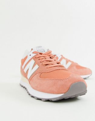 New Balance 574 Pastel sneakers in pink 
