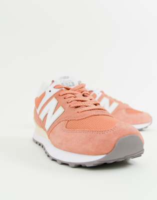 New Balance 574 Pastel sneakers in pink 