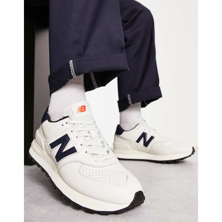 New balance store 574 white navy