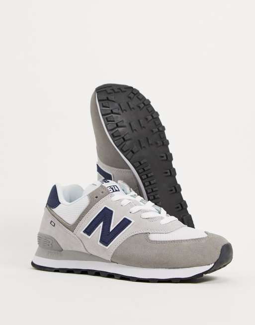 New Balance – 574 – Sneaker aus hellgrauem Wildleder ASOS