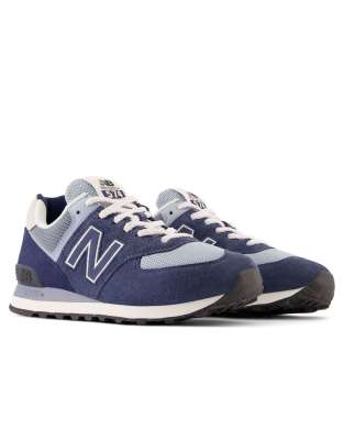 New Balance 574 trainers in blue - ASOS Price Checker