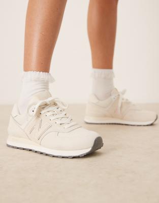 New Balance - 574 - Sneaker in gebrochenem Weiß