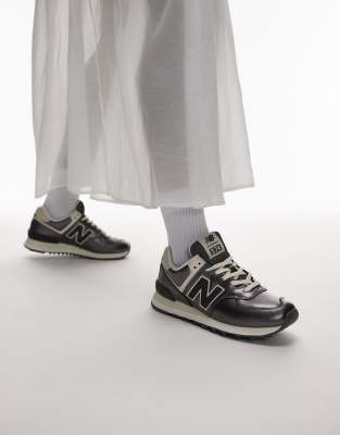 New Balance - 574 - Sneaker in Metallic-Schwarz-Silber