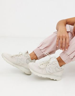 Sneakers alte grigio pietra - New Balance - 574 - donna