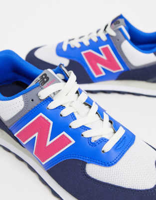 new balance 574 azzurre