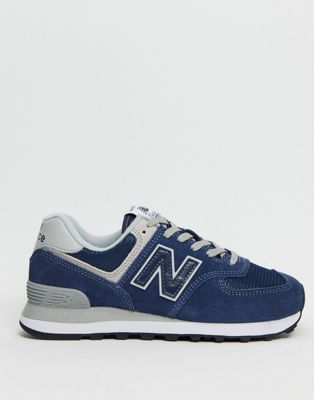 New Balance - 574 - Sneakers blu navy e grigio | ASOS