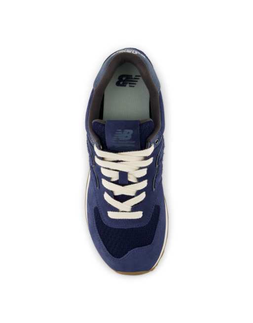 New Balance - 574 - Sneakers color blu navy nb, 4 di 4