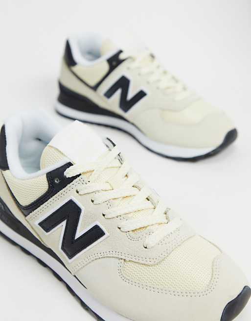 New Balance - 574 - Sneakers crema e nere New Balance - 574 - Sneakers crema e nere