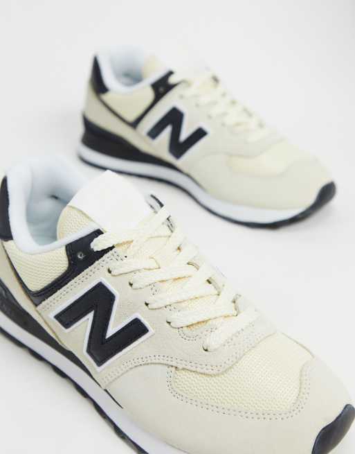 New balance 574 nere cheap e bianche