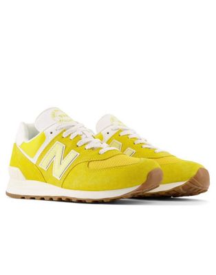 New Balance 574 trainers in yellow - ASOS Price Checker
