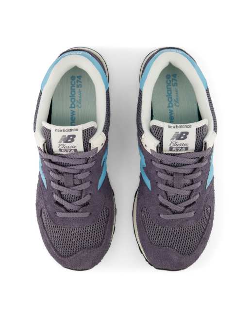 New Balance - 574 - Sneakers grigio nettuno, 4 di 4