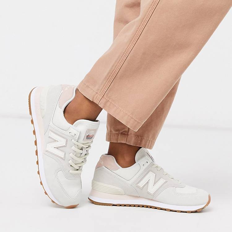 hail Turning accident New Balance 574 sneakers in Beige | ASOS