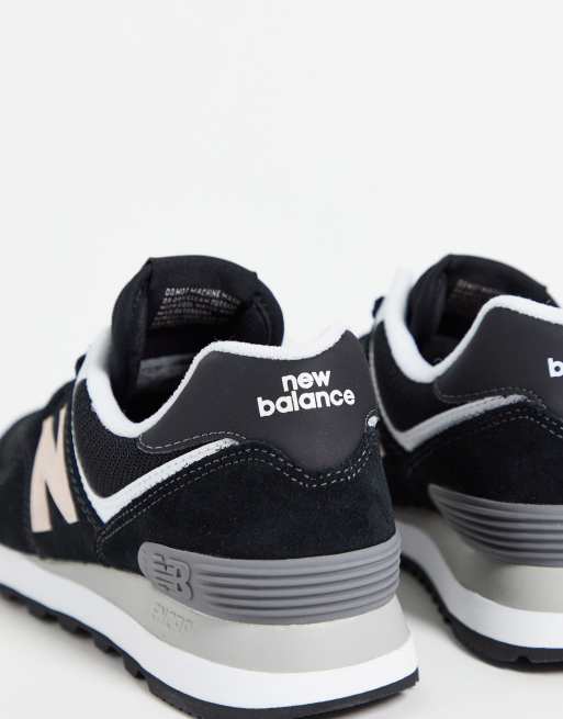 New Balance 574 Sneaker Black/ White (Women's)