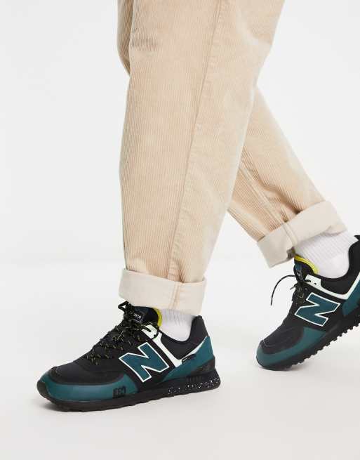 New balance 574 store black teal