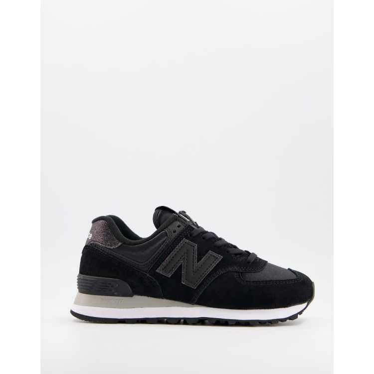 New Balance 574 sneakers in black ASOS