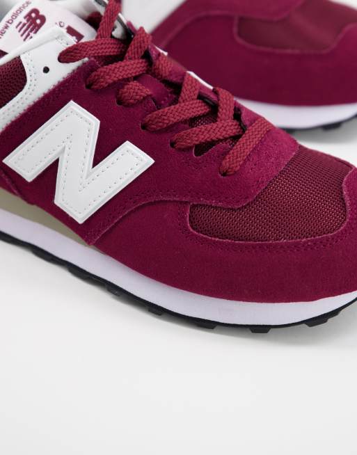 New balance sale maroon shoes