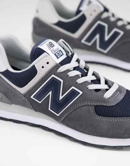 New Balance 574 sneakers in dark gray and navy |